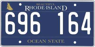 RI license plate 696164