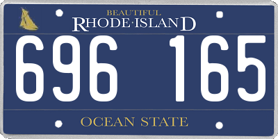 RI license plate 696165