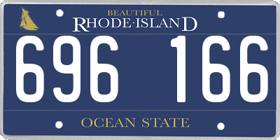 RI license plate 696166