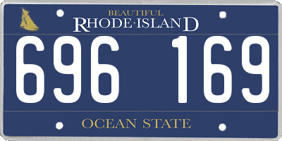 RI license plate 696169