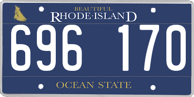 RI license plate 696170
