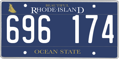 RI license plate 696174