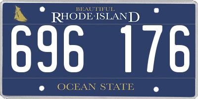 RI license plate 696176