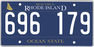 RI license plate 696179