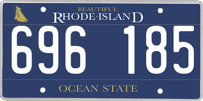 RI license plate 696185