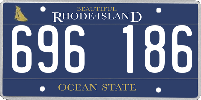 RI license plate 696186