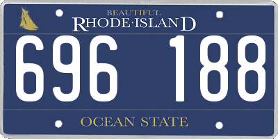 RI license plate 696188