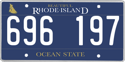 RI license plate 696197