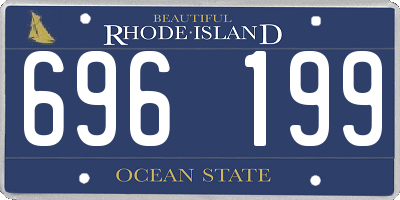 RI license plate 696199
