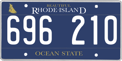 RI license plate 696210