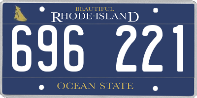 RI license plate 696221