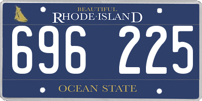 RI license plate 696225