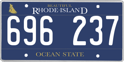 RI license plate 696237
