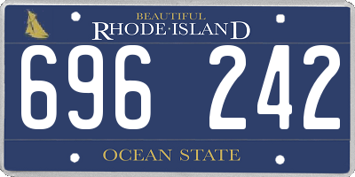 RI license plate 696242