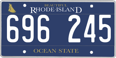 RI license plate 696245