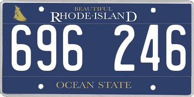 RI license plate 696246