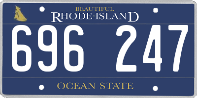 RI license plate 696247