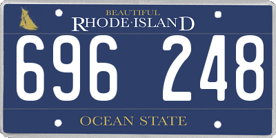 RI license plate 696248