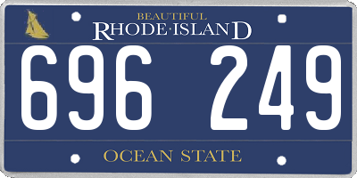 RI license plate 696249