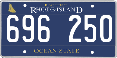 RI license plate 696250