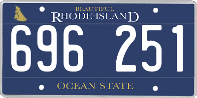 RI license plate 696251