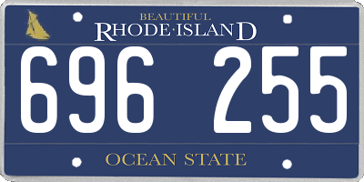 RI license plate 696255