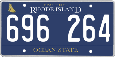 RI license plate 696264