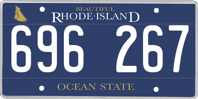 RI license plate 696267