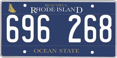 RI license plate 696268