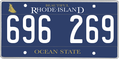 RI license plate 696269