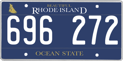 RI license plate 696272