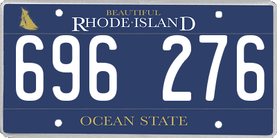 RI license plate 696276