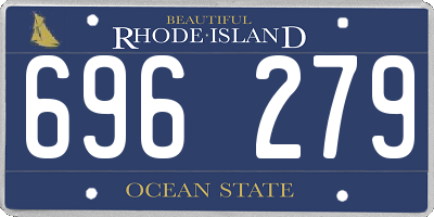 RI license plate 696279