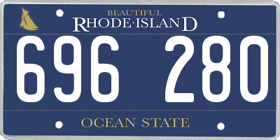 RI license plate 696280