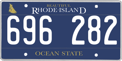 RI license plate 696282
