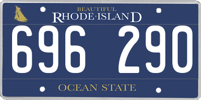 RI license plate 696290