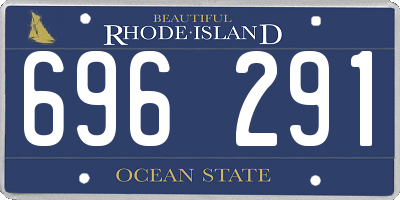 RI license plate 696291