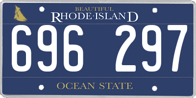 RI license plate 696297