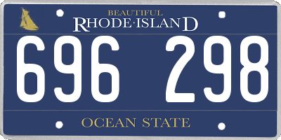 RI license plate 696298