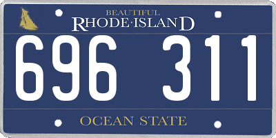 RI license plate 696311
