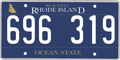 RI license plate 696319