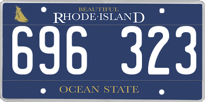 RI license plate 696323