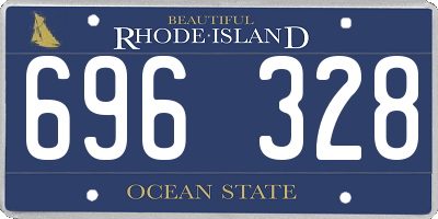 RI license plate 696328