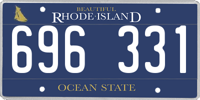 RI license plate 696331