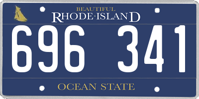 RI license plate 696341