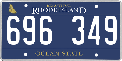 RI license plate 696349