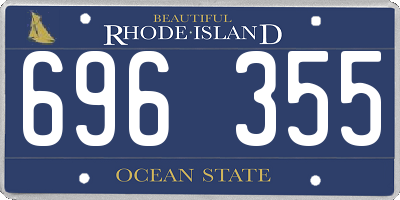 RI license plate 696355