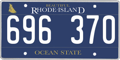 RI license plate 696370