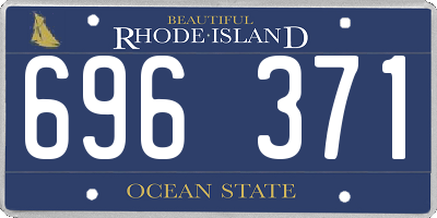 RI license plate 696371