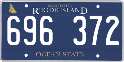 RI license plate 696372
